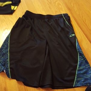 Champion Black with green and blue dots shorts